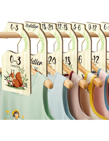 Divisores de Armario para Bebés XUANYILAN 8 PCS Multicolor