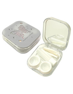 Estuche de Lentes de Contacto Mariposa Howinn con Espejo