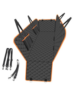 Funda de Asiento para Perros PUMUALULU Negra 137x147 cm Impermeable