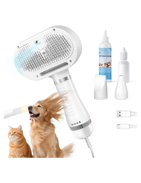 Cepillo de Vapor para Gatos HOB4U 600W con Spray y Secador