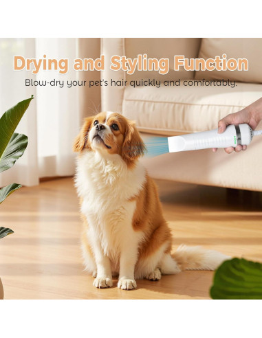 Cepillo de Vapor para Gatos HOB4U 600W con Spray y Secador