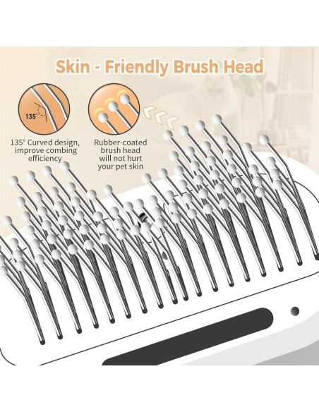 Cepillo de Vapor para Gatos HOB4U 600W con Spray y Secador