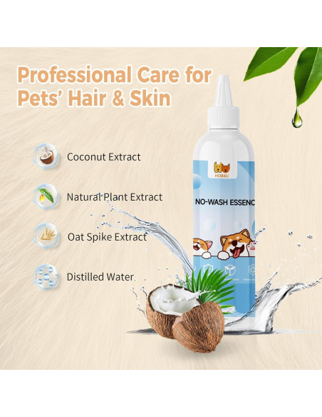 Cepillo de Vapor para Gatos HOB4U 600W con Spray y Secador