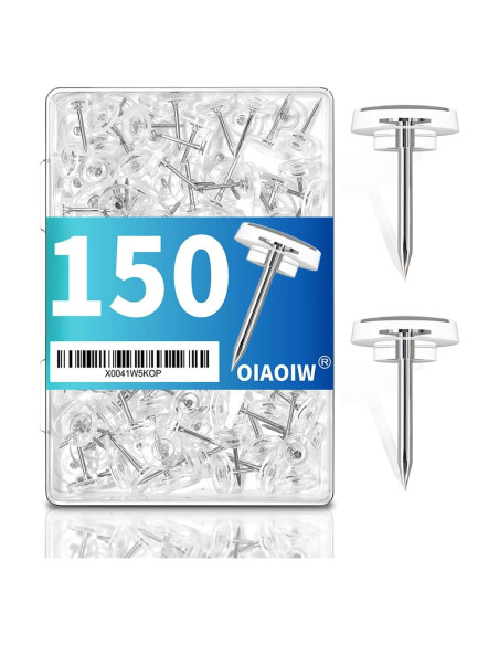 150 Clavos Transparentes para Tableros de Anuncios - GZD002