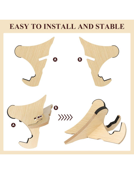 Soporte para Patineta Aolabela 1 de Madera Compacto y Personalizable