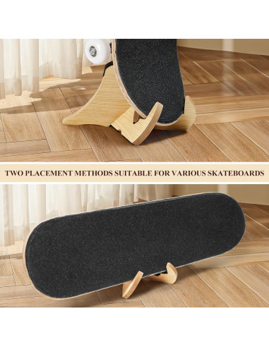 Soporte para Patineta Aolabela 1 de Madera Compacto y Personalizable