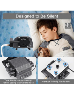 Bomba de Aire AquaMiracle 16W 475GPH Silenciosa para Acuario 2