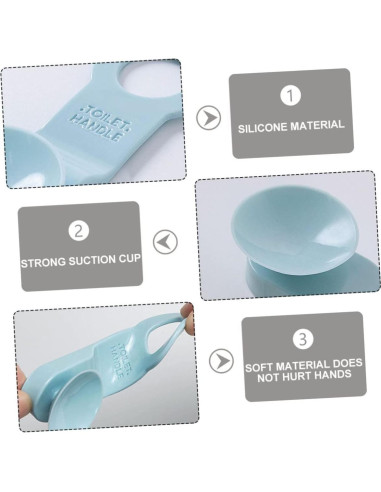 Juego de 6 Elevadores de Tapa de Inodoro TPR ETHZZLE