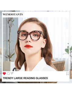Gafas de lectura WEMOOTANTS 2.0 para mujeres - Leopardo 2