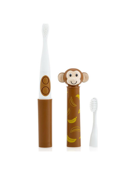 Cepillo de Dientes Eléctrico Nuby Mono con Música y 2 Cabezales