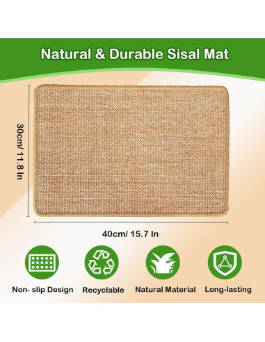 Alfombrilla de Rascado para Conejos Mooydee 40x30cm 2 Piezas