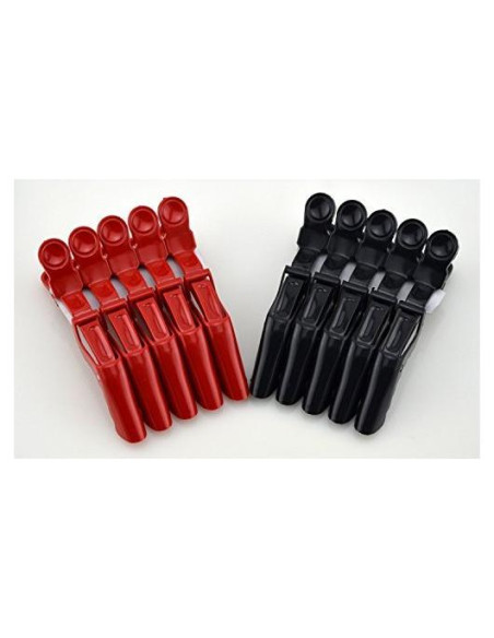 10 Clips de Cocodrilo Antideslizantes Adecco para Cabello