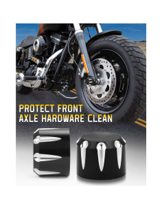Cubierta de Tuerca del Eje Delantero ANONEMOTO para Harley 2002-2024 2