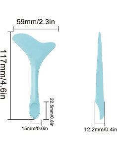 Plantillas de Delineador de Ojos Booge 4 Pcs Azul - Herramientas de Maquillaje 2