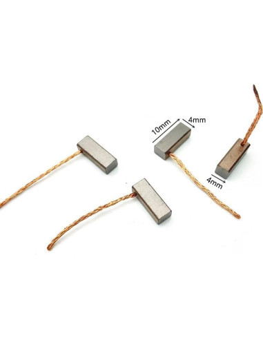 4 Piezas Cepillos de Carbono 4x4x10mm CAAT para Automóvil