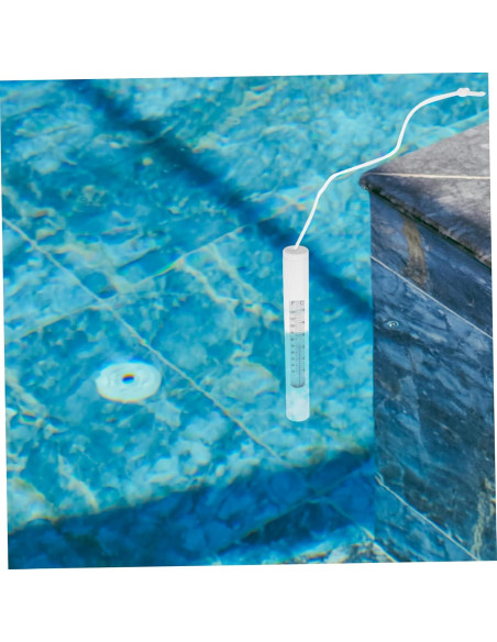 Termómetro de Piscina Flotante BESPORTBLE Impermeable 16.5cm
