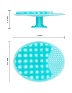 Paquete de 4 cepillos faciales JEXCULL de silicona suave 2