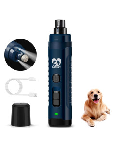 Molinillo de Uñas para Perros Casfuy N50 4.8V 2 Velocidades LED