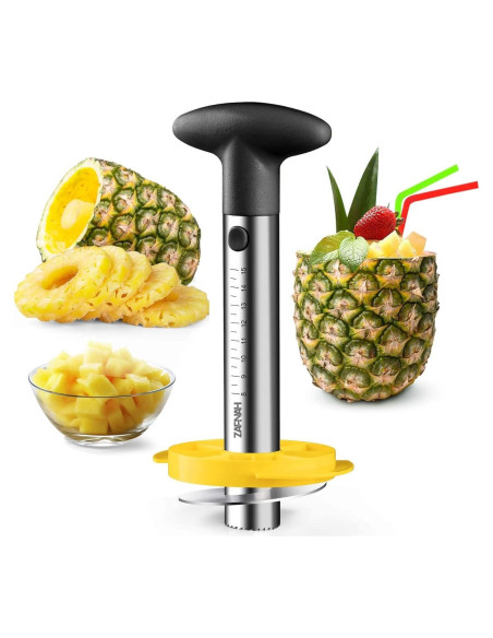 Cortador y Corador de Piña ZAFNAH Acero Inoxidable 18.2 cm Cortador y Corador de Piña ZAFNAH Acero Inoxidable 18.2 cm