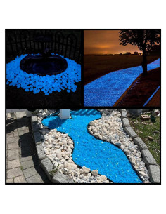 Piedras Brillantes en la Oscuridad NAMTSO 500 Piezas Azul