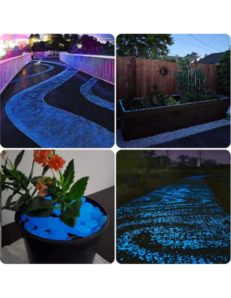 Piedras Brillantes en la Oscuridad NAMTSO 500 Piezas Azul Piedras Brillantes en la Oscuridad NAMTSO 500 Piezas Azul