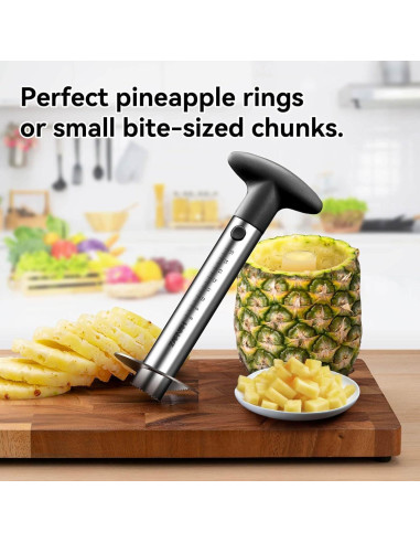 Cortador y Corador de Piña ZAFNAH Acero Inoxidable 18.2 cm