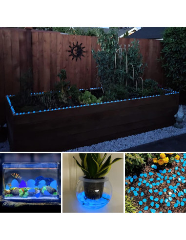 Piedras Brillantes en la Oscuridad NAMTSO 500 Piezas Azul