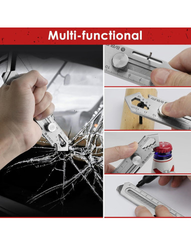 Cuchillo Utilitario Retráctil BIBURY 2 Pack Acero Inoxidable