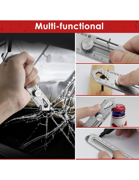 Cuchillo Utilitario Retráctil BIBURY 2 Pack Acero Inoxidable