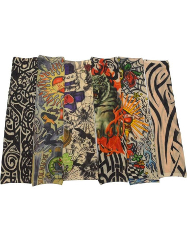 6 Mangas de Compresión para Tatuajes Hmxpls - Unisex, UV