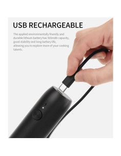Espumador de Leche CIRCLE JOY Recargable USB Negro 5W 2