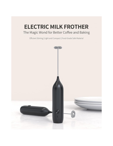 Espumador de Leche CIRCLE JOY Recargable USB Negro 5W