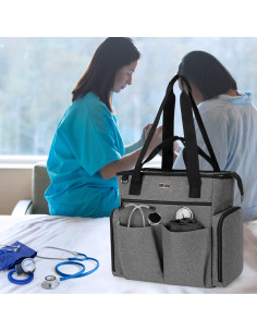 Bolsa de Enfermera LoDrid Acolchada para Laptop 39.62 cm Gris 2