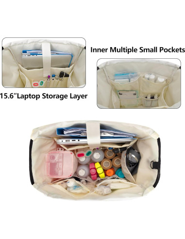 Bolsa de Enfermera LoDrid Acolchada para Laptop 39.62 cm Gris