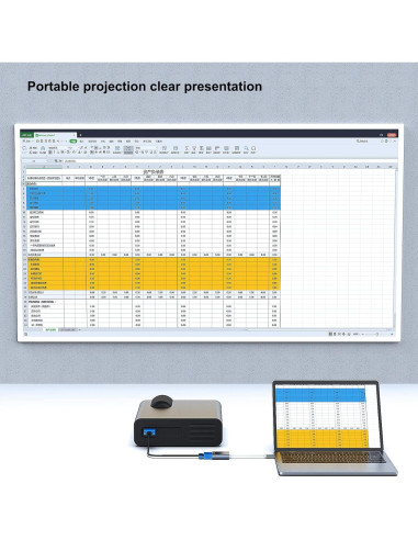 Adaptador BENFEI USB-C a VGA Gris - Compatible con MacBook y iPhone