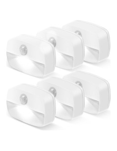 Luz Nocturna LED ZISUYU con Sensor de Movimiento 6 Paquete