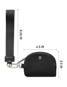 Cartera de muñeca Mum's Memory Mini Zip Negro 11x8cm 2