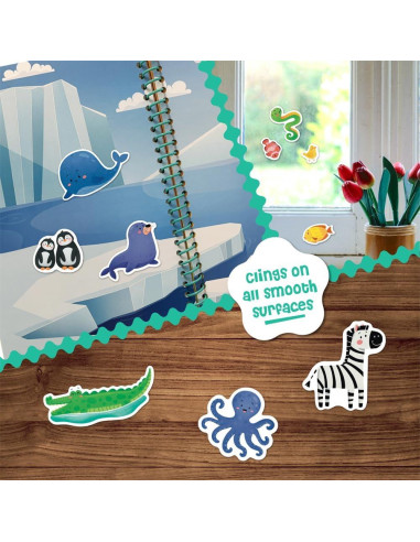 Stick4Ever Libro de Stickers de Gelatina DINO MINI - 50 Piezas