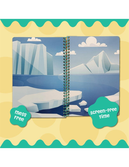 Stick4Ever Libro de Stickers de Gelatina DINO MINI - 50 Piezas