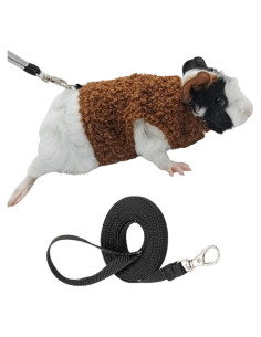 Arnés y Correa para Hámster Copfeu Café 180 cm Ajustable