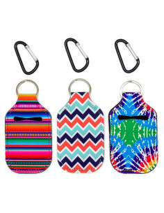Set de 3 Porta Desinfectante de Manos 1 oz Neopreno Serape