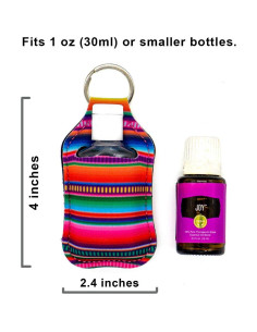 Set de 3 Porta Desinfectante de Manos 1 oz Neopreno Serape 2