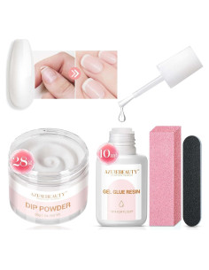 Kit de Reparación de Uñas AZUREBEAUTY - Polvo 28g, Pegamento 10ml