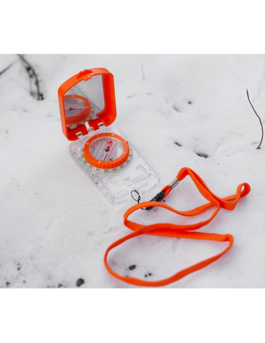 Brújula de Boy Scout TurnOnSport con Espejo y Declinación Ajustable