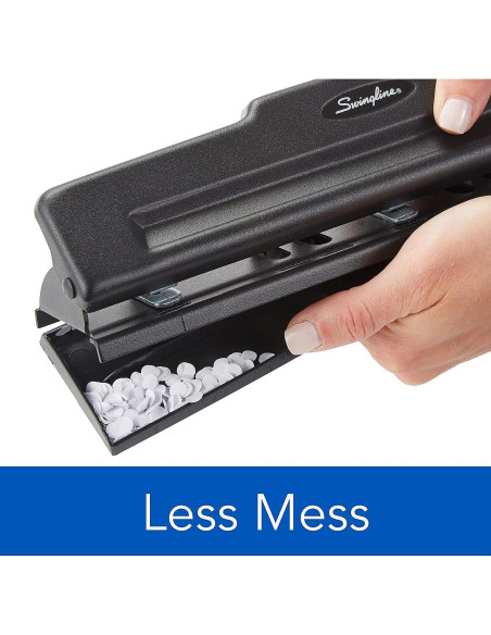 Perforadora Swingline A7074015K 3 Agujeros 10 Hojas Negra