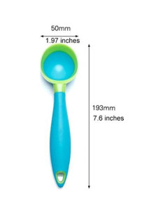 Cucharón de Helado Antiadherente Tellshun 2PCS PPR + Goma 2