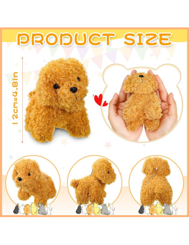 9 Mini Cachorros de Peluche Sumind 10 cm Suaves para Fiesta