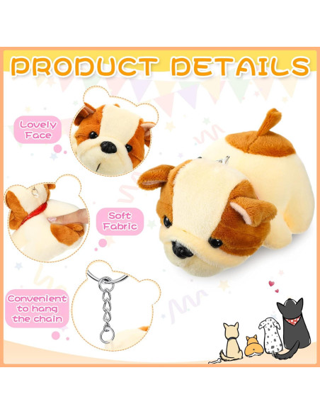 9 Mini Cachorros de Peluche Sumind 10 cm Suaves para Fiesta