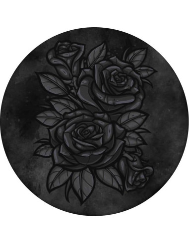 PopSockets Adhesivo PopGrip Rosa Negra Floral 10.9x8.6 cm