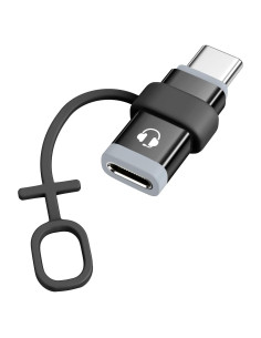 Adaptador de Lightning a USB-C MoKo para Auriculares - Negro